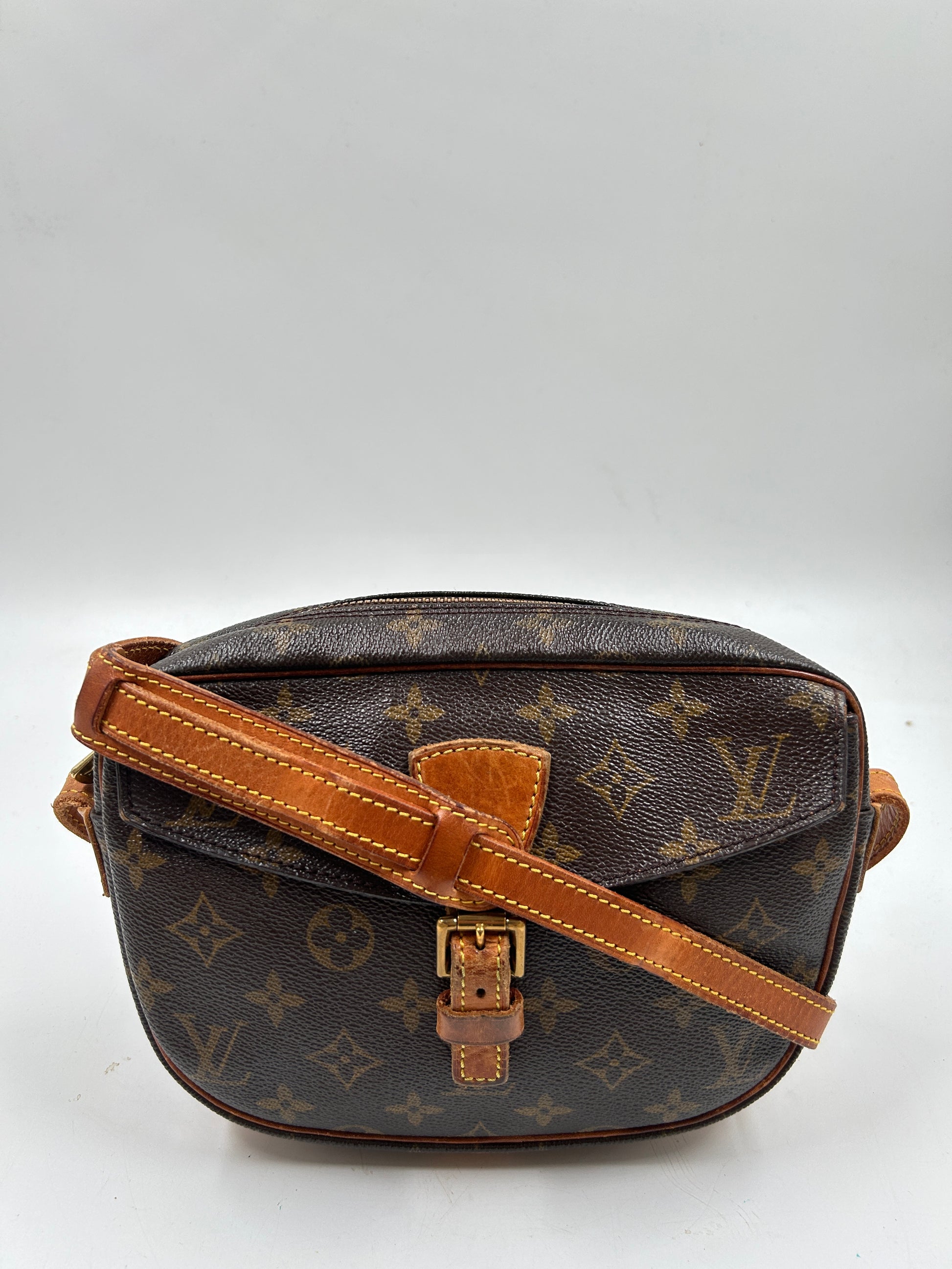 Coated Canvas Louis Vuitton Jeune Fille PM Brown Leather ref
